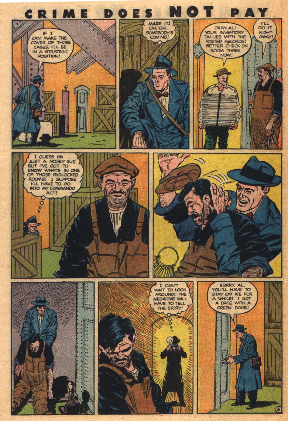 Crime Does Not Pay #86 (Lev Gleason), page 33. Public domain (US).