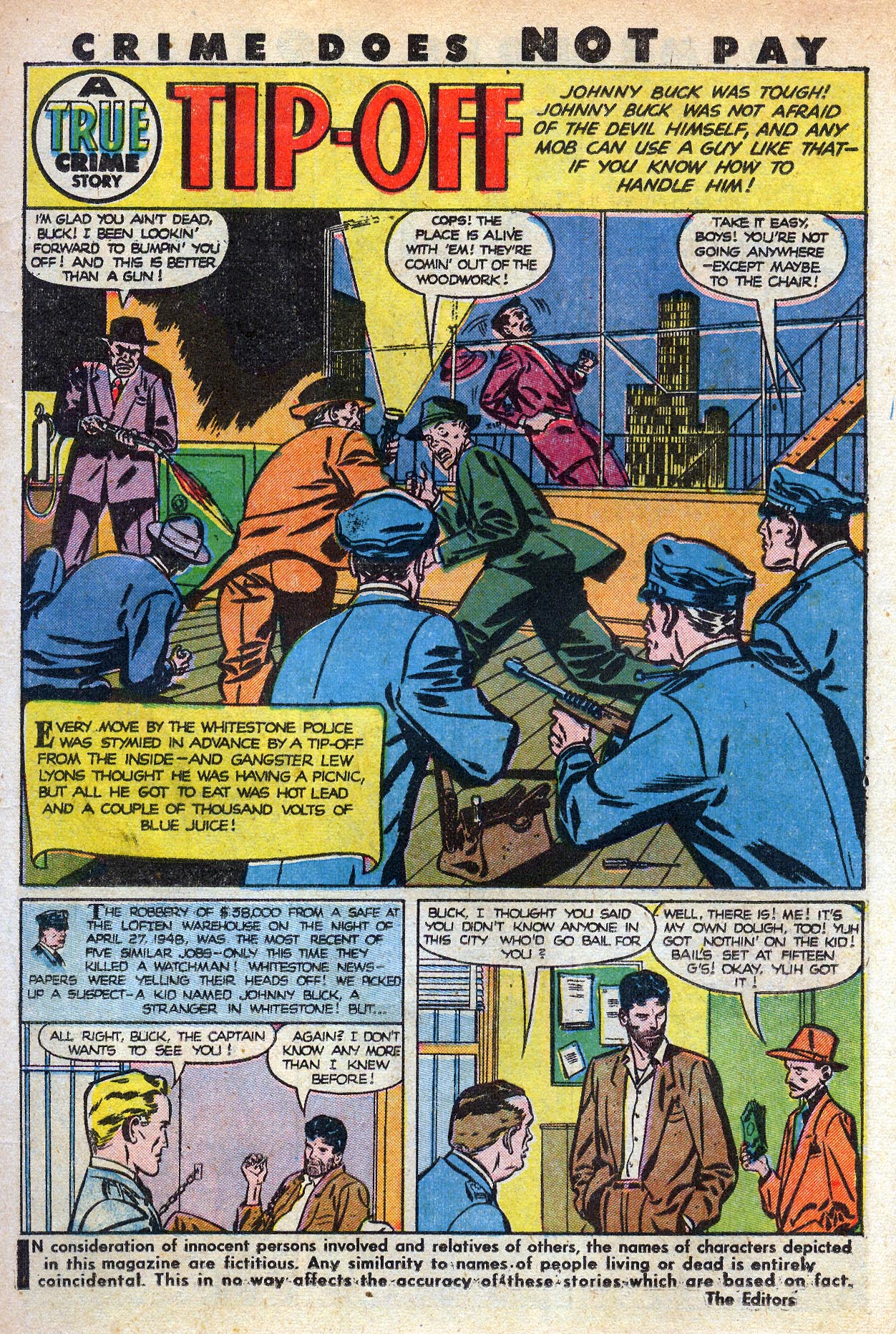 Crime Does Not Pay #88 (Lev Gleason), page 17. Public domain (US).