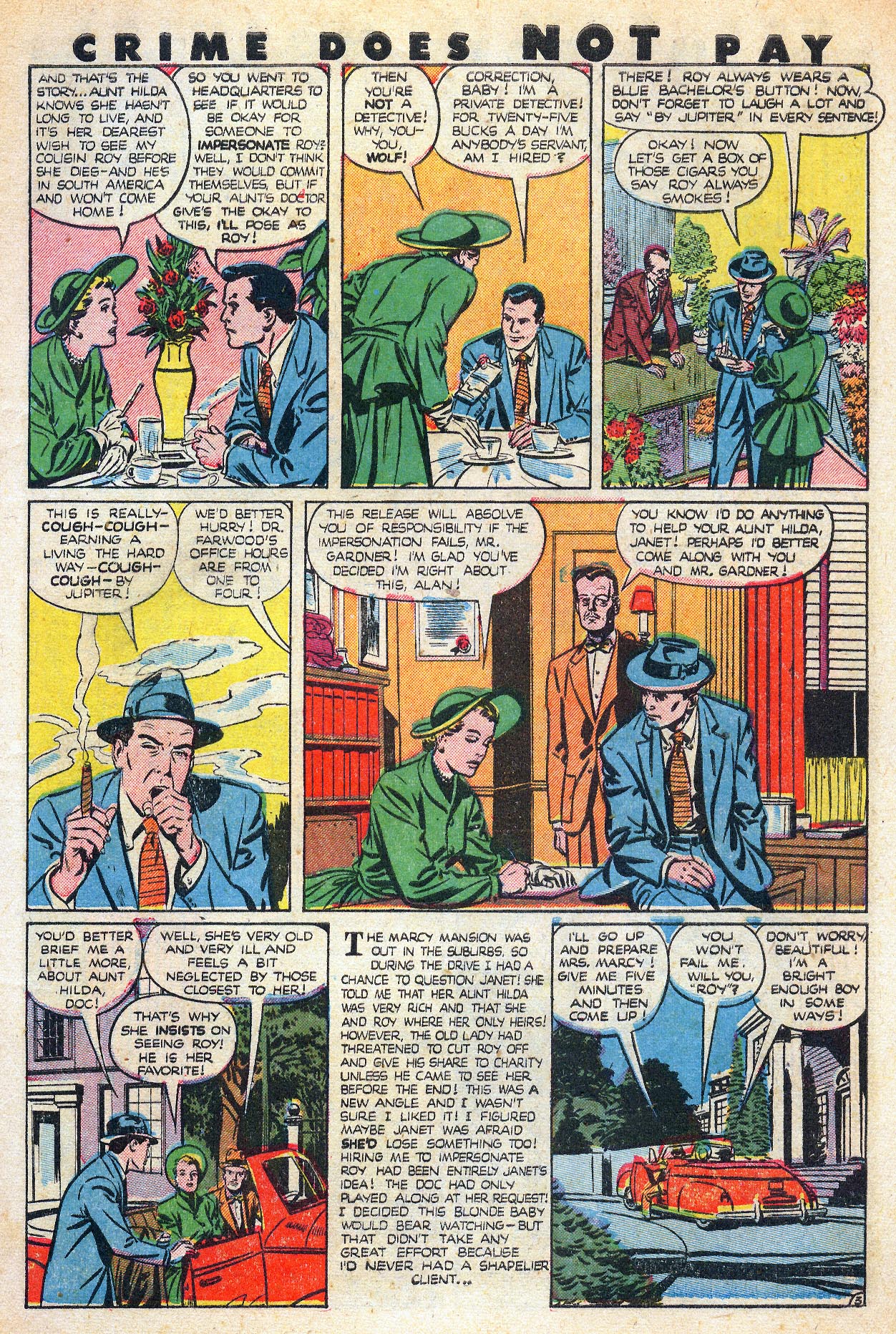 Crime Does Not Pay #88 (Lev Gleason), page 5. Public domain (US).