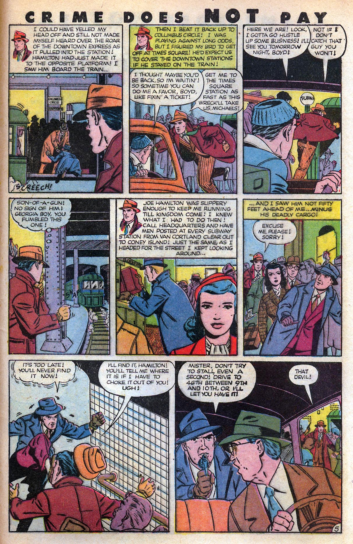 Crime Does Not Pay #88 (Lev Gleason), page 45. Public domain (US).
