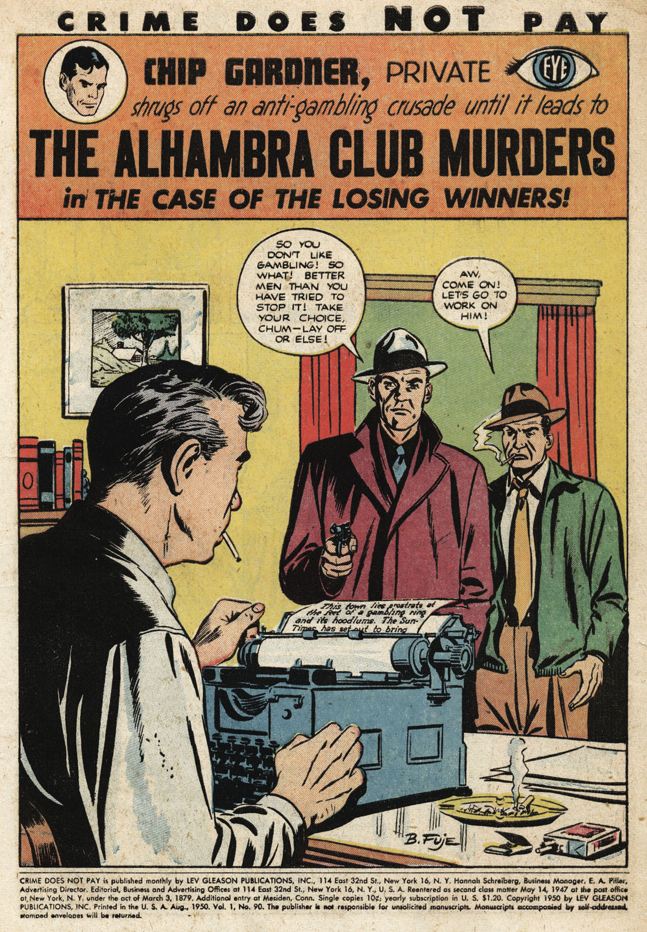 Crime Does Not Pay #90 (Lev Gleason), page 3. Public domain (US).