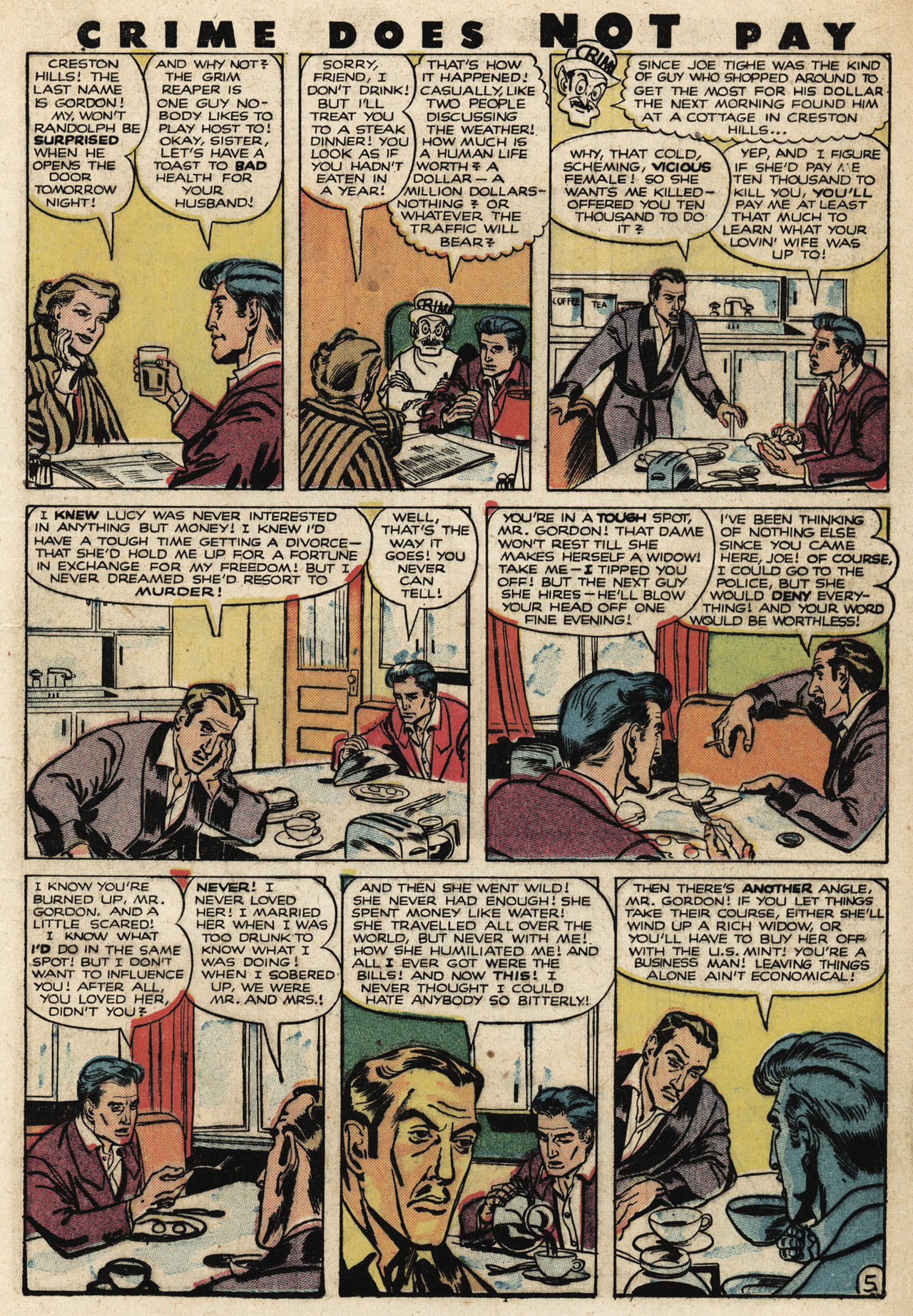 Crime Does Not Pay #90 (Lev Gleason), page 21. Public domain (US).
