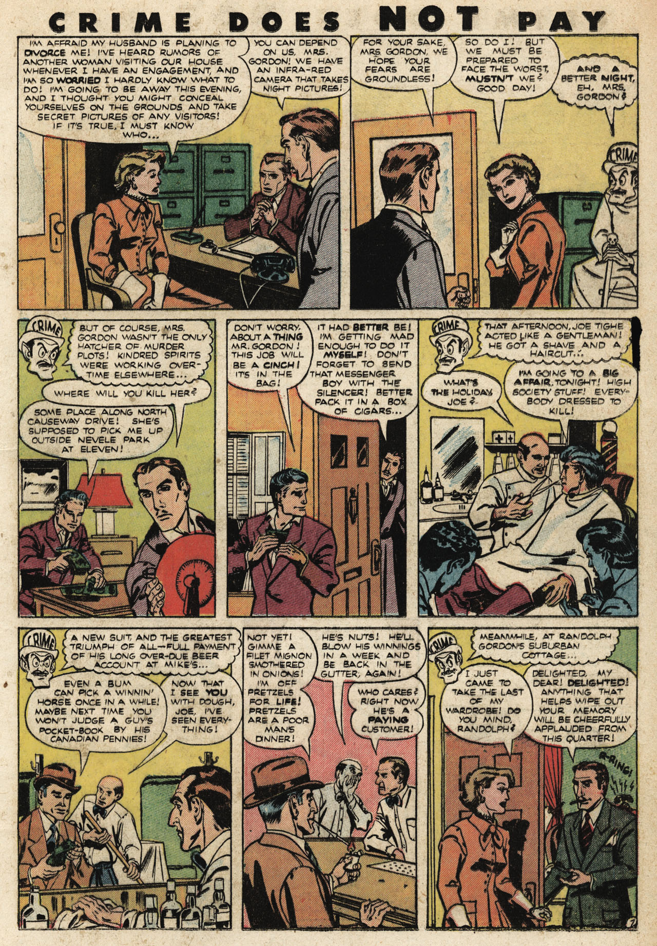 Crime Does Not Pay #90 (Lev Gleason), page 23. Public domain (US).