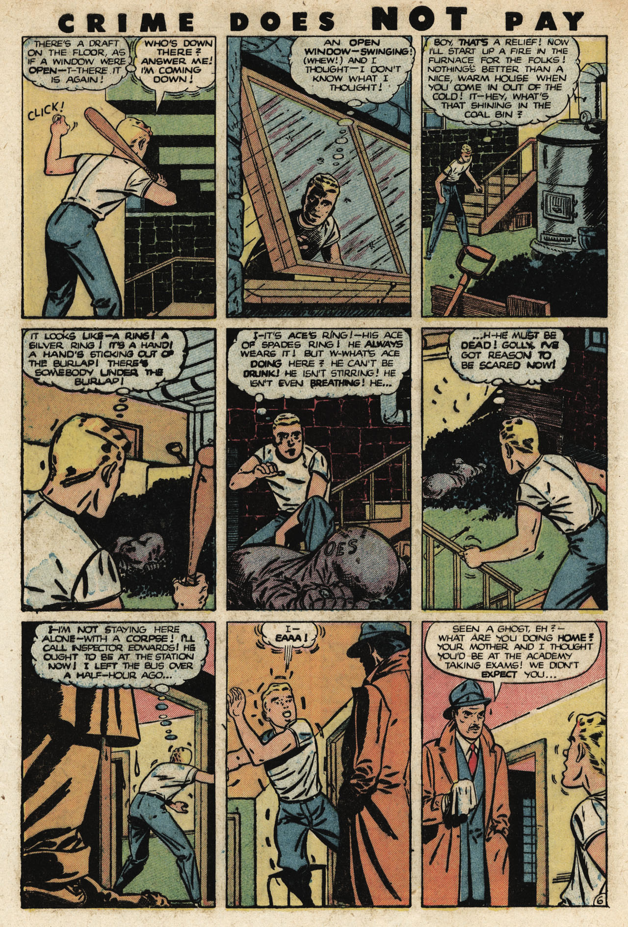 Crime Does Not Pay #90 (Lev Gleason), page 44. Public domain (US).