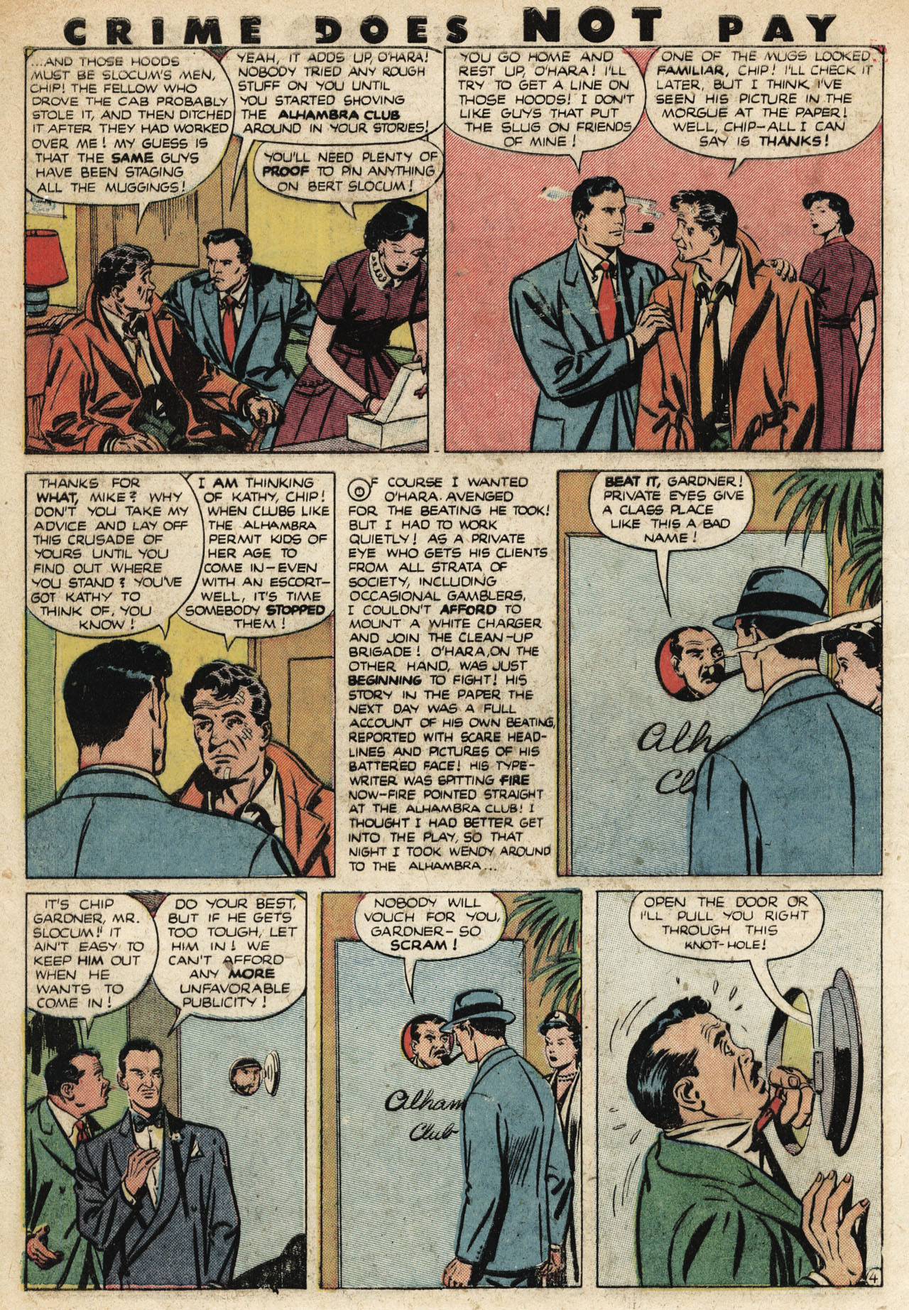 Crime Does Not Pay #90 (Lev Gleason), page 6. Public domain (US).