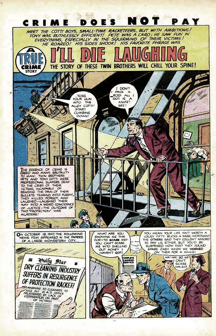 Crime Does Not Pay #91 (Lev Gleason), page 40. Public domain (US).