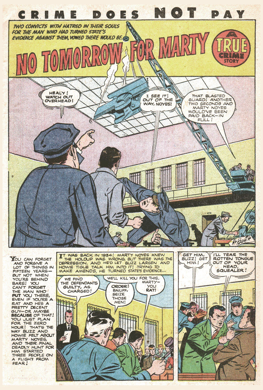 Crime Does Not Pay #96 (Lev Gleason), page 17. Public domain (US).