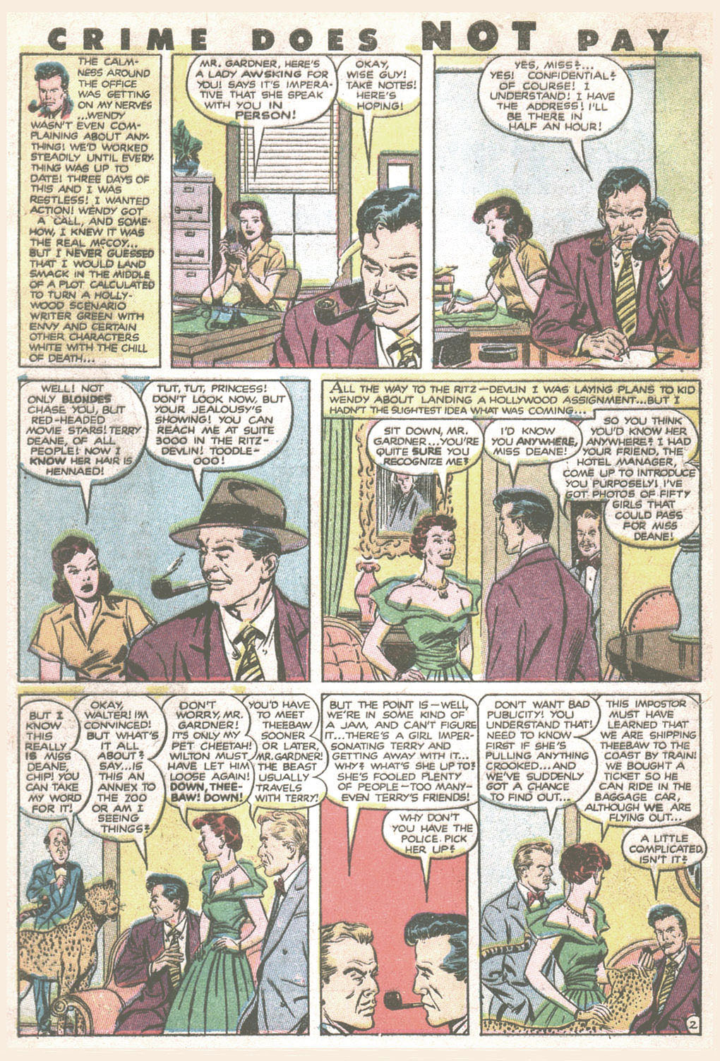 Crime Does Not Pay #96 (Lev Gleason), page 4. Public domain (US).
