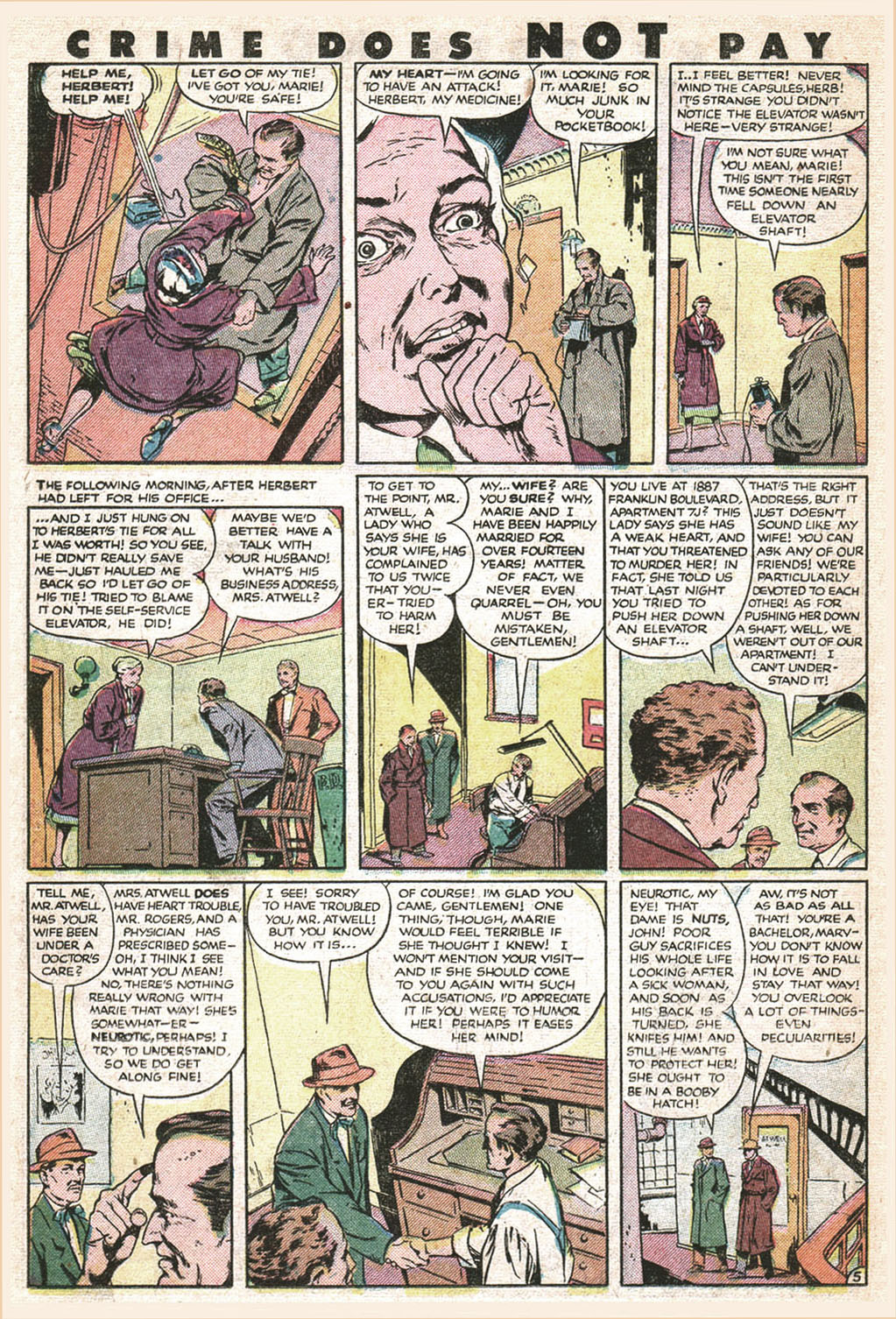 Crime Does Not Pay #96 (Lev Gleason), page 38. Public domain (US).