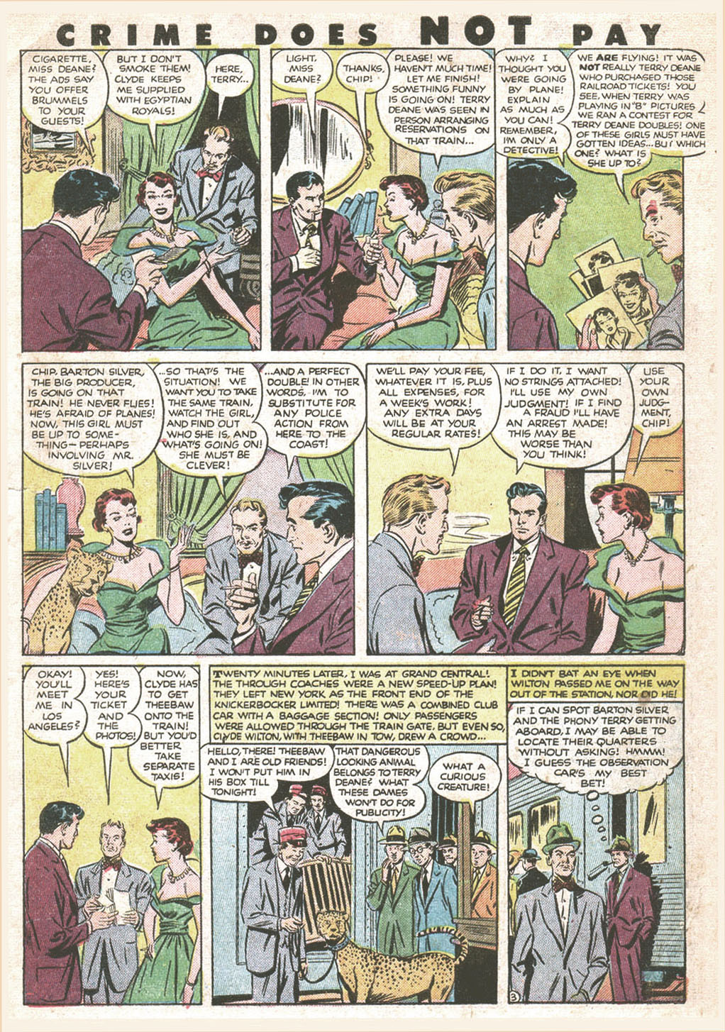 Crime Does Not Pay #96 (Lev Gleason), page 5. Public domain (US).