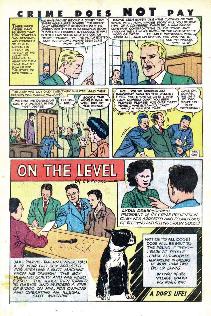 Crime Does Not Pay #98 (Lev Gleason), page 40. Public domain (US).
