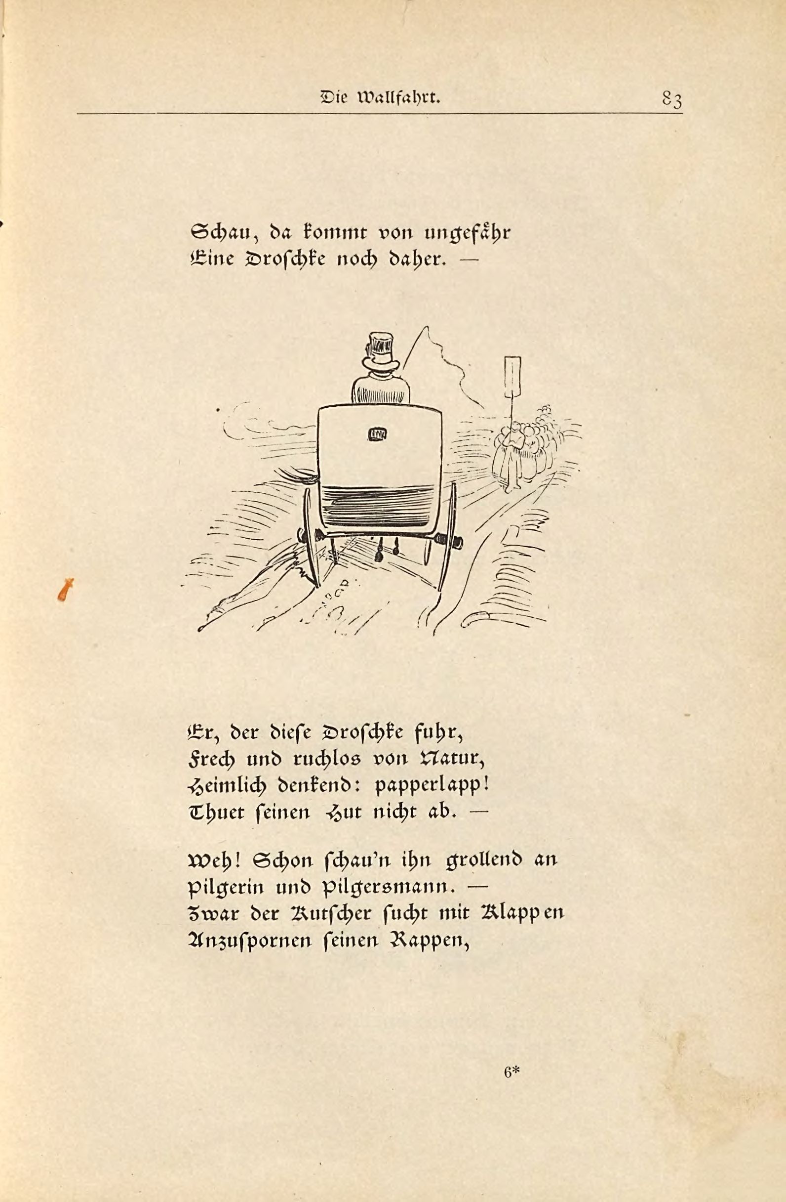 Die fromme Helene (Wilhelm Busch, 1882), Seite 83. Public domain. Bayerische Staatsbibliothek / Internet Archive.