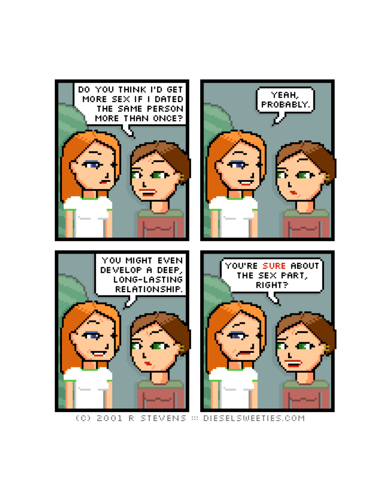 Diesel Sweeties (ebook volumes), page 106. Diesel Sweeties by R. Stevens, CC BY-NC. https://dieselsweeties.com/ebooks/