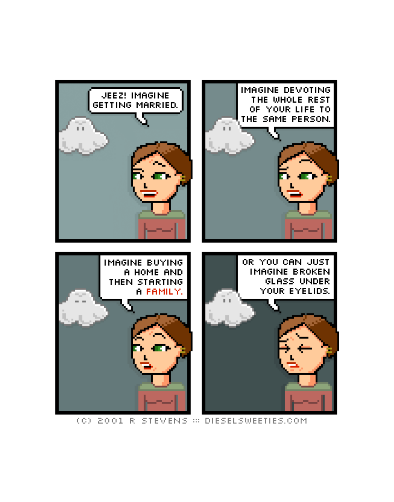 Diesel Sweeties (ebook volumes), page 108. Diesel Sweeties by R. Stevens, CC BY-NC. https://dieselsweeties.com/ebooks/