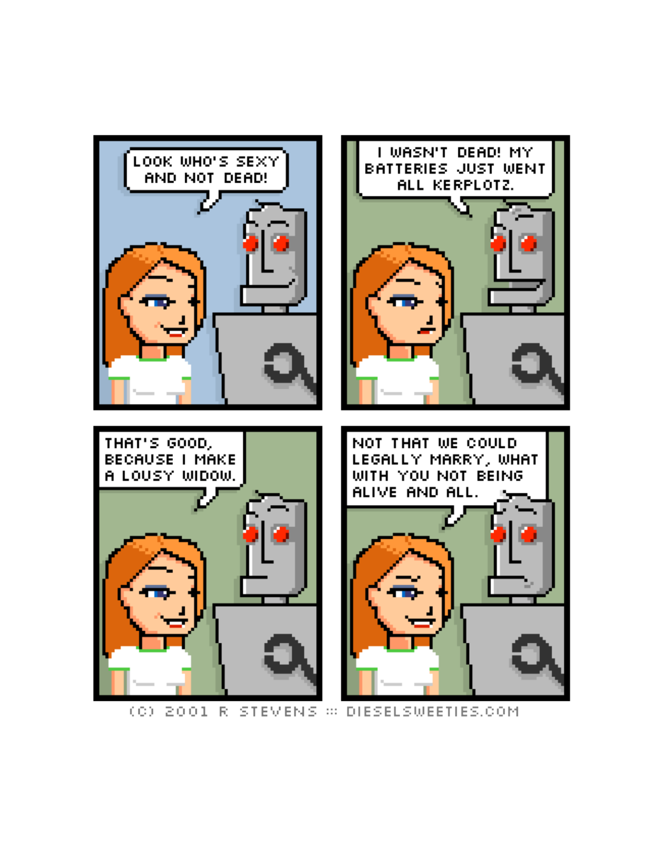 Diesel Sweeties (ebook volumes), page 140. Diesel Sweeties by R. Stevens, CC BY-NC. https://dieselsweeties.com/ebooks/