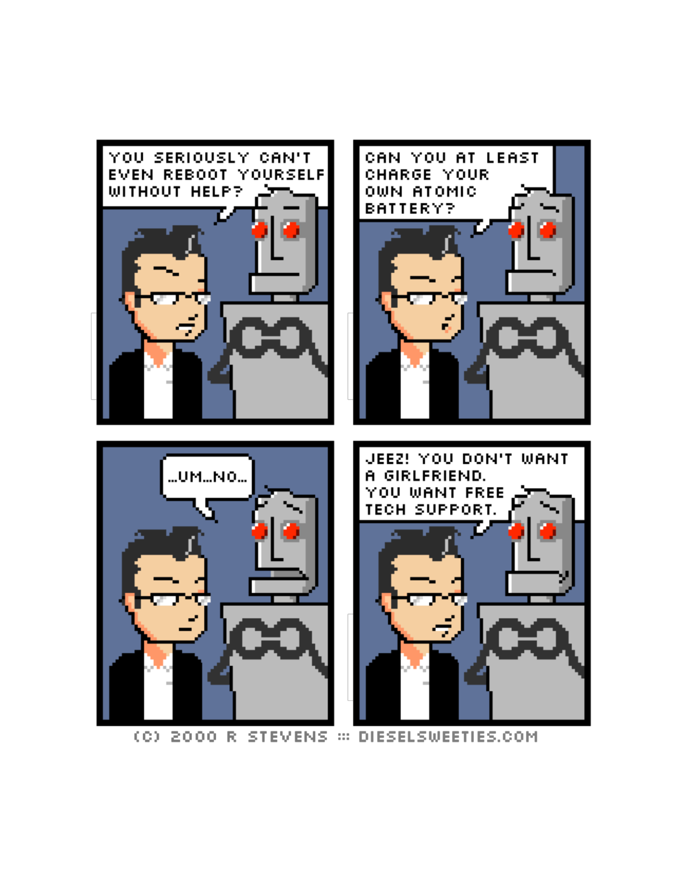 Diesel Sweeties (ebook volumes), page 17. Diesel Sweeties by R. Stevens, CC BY-NC. https://dieselsweeties.com/ebooks/