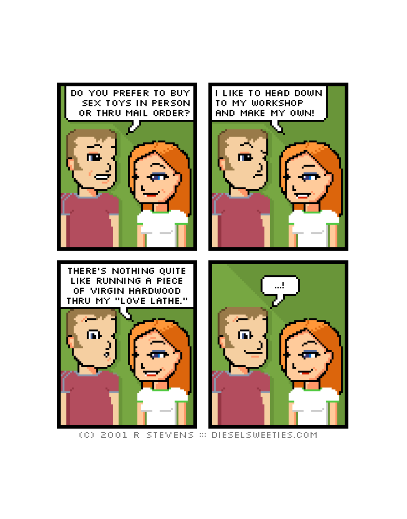 Diesel Sweeties (ebook volumes), page 173. Diesel Sweeties by R. Stevens, CC BY-NC. https://dieselsweeties.com/ebooks/