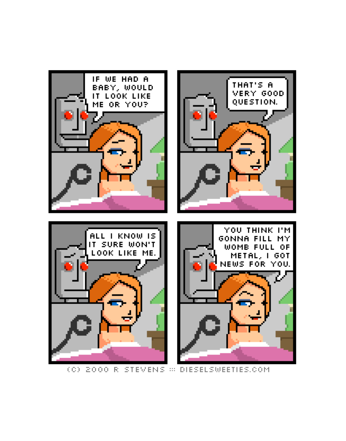 Diesel Sweeties (ebook volumes), page 20. Diesel Sweeties by R. Stevens, CC BY-NC. https://dieselsweeties.com/ebooks/