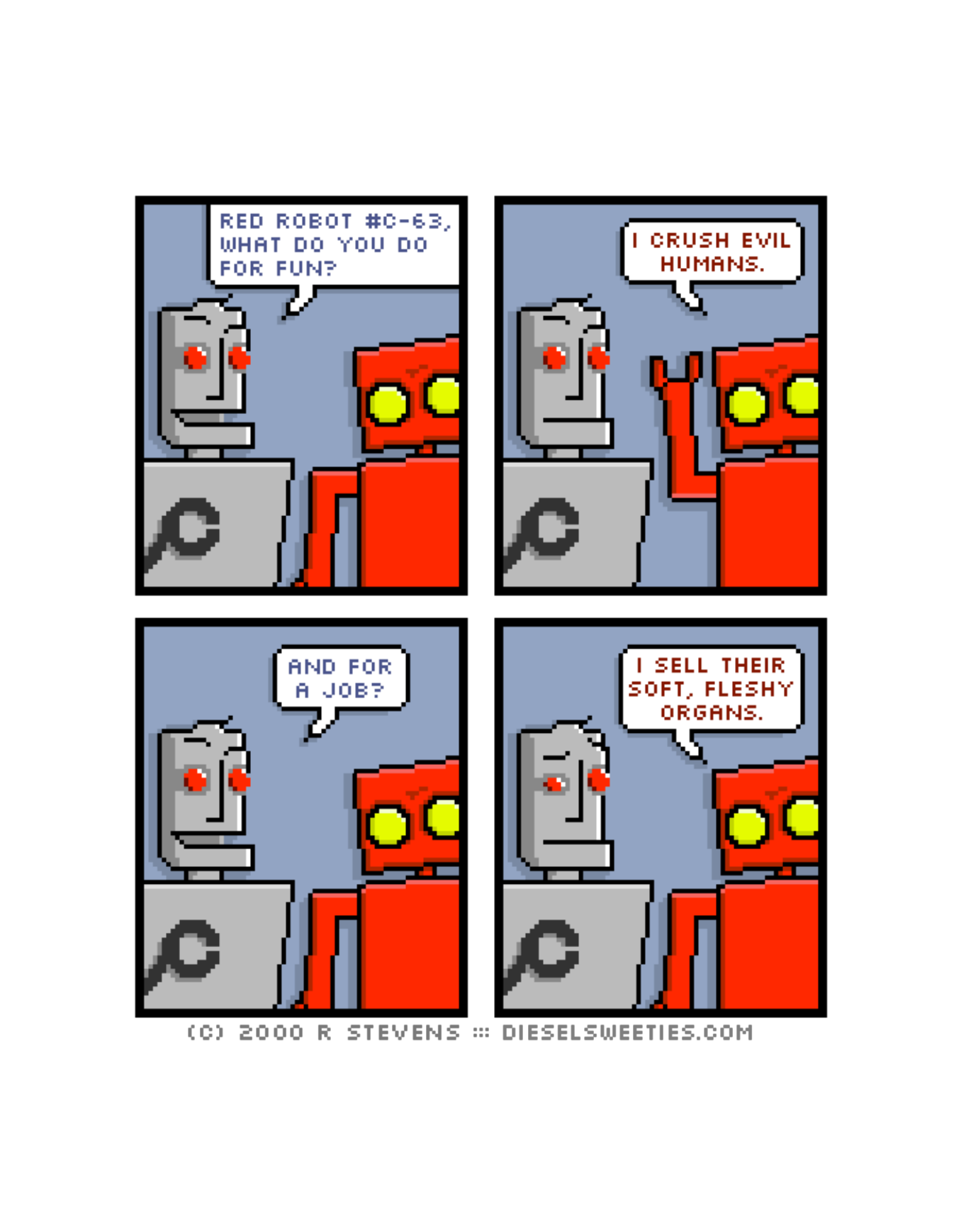 Diesel Sweeties (ebook volumes), page 27. Diesel Sweeties by R. Stevens, CC BY-NC. https://dieselsweeties.com/ebooks/