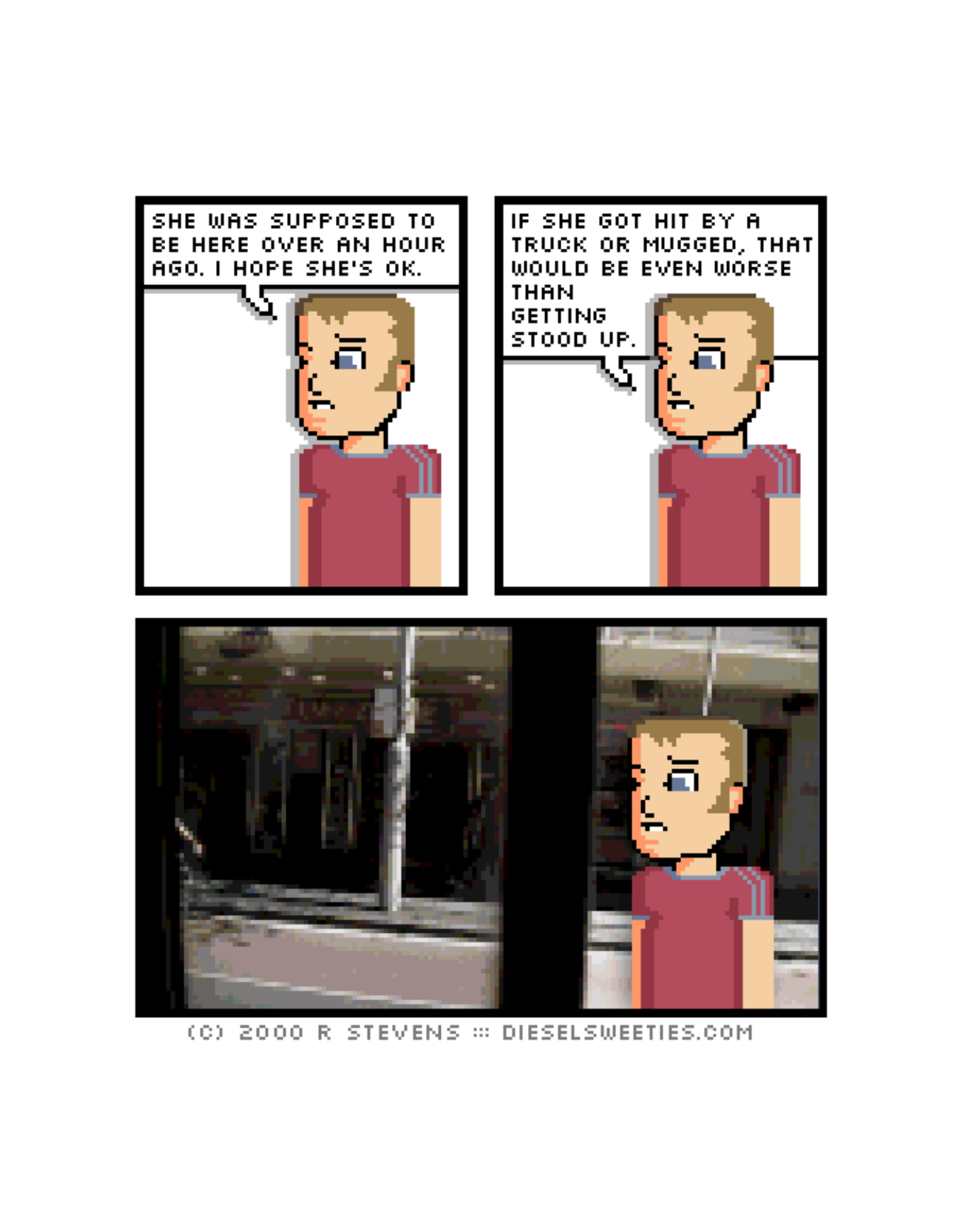 Diesel Sweeties (ebook volumes), page 36. Diesel Sweeties by R. Stevens, CC BY-NC. https://dieselsweeties.com/ebooks/