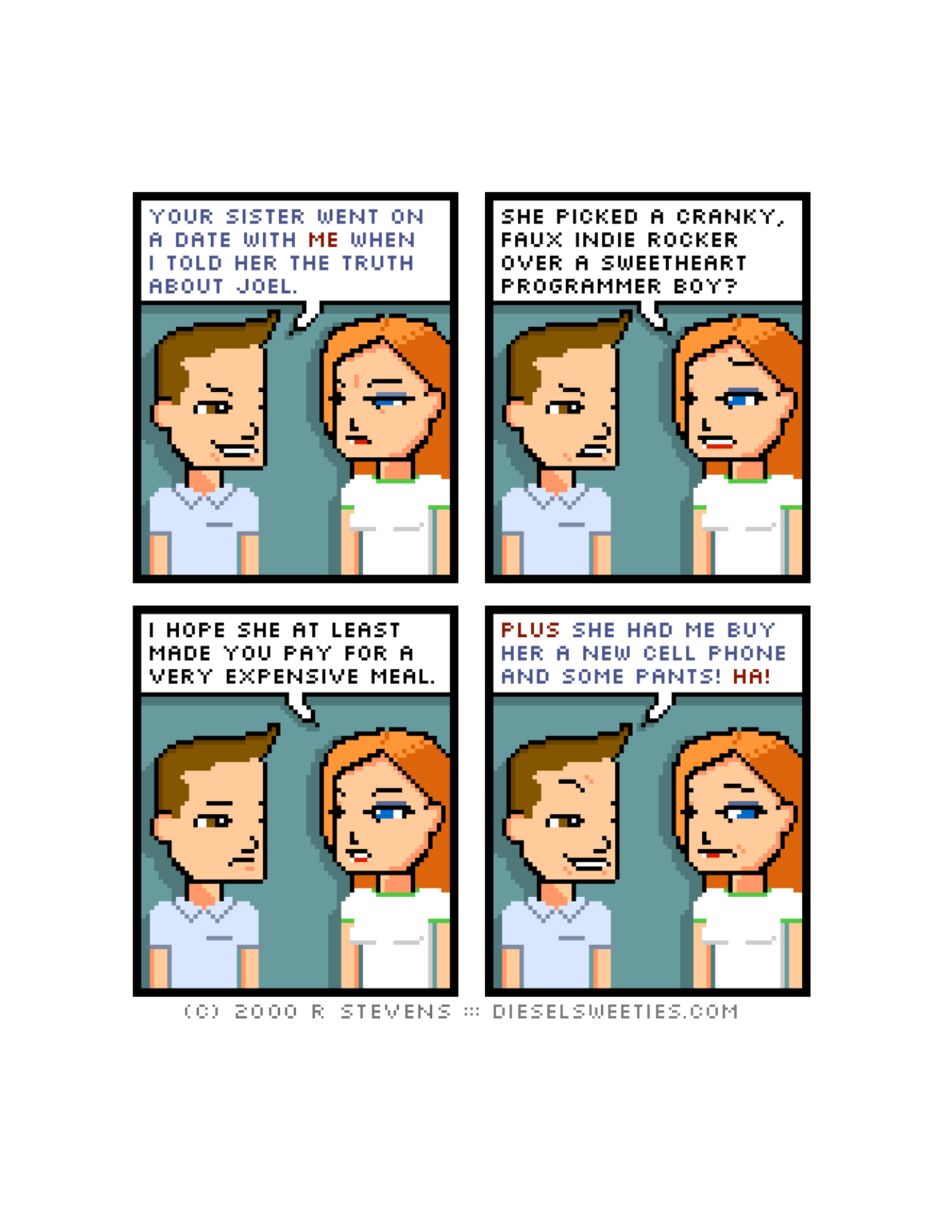 Diesel Sweeties (ebook volumes), page 37. Diesel Sweeties by R. Stevens, CC BY-NC. https://dieselsweeties.com/ebooks/