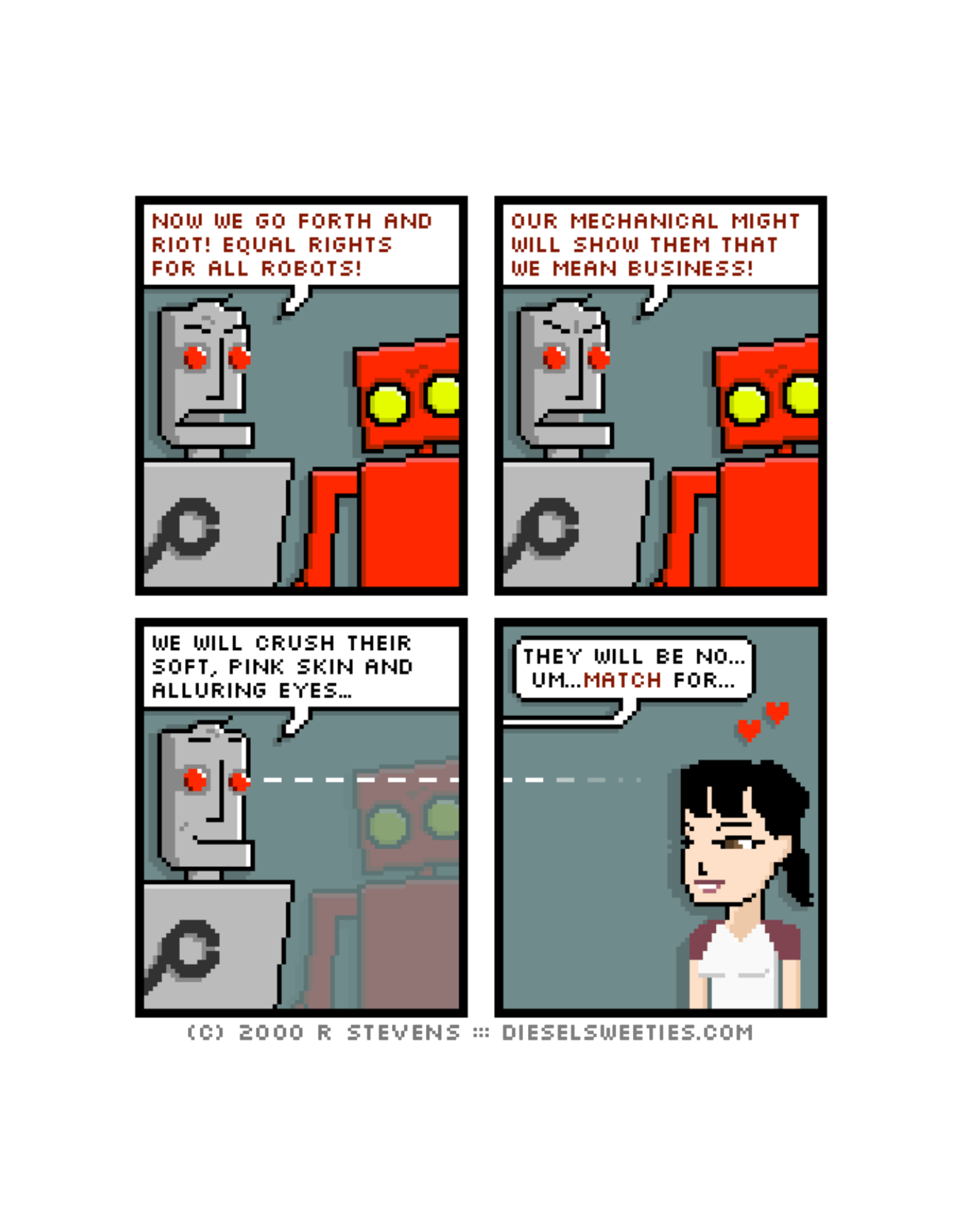 Diesel Sweeties (ebook volumes), page 57. Diesel Sweeties by R. Stevens, CC BY-NC. https://dieselsweeties.com/ebooks/