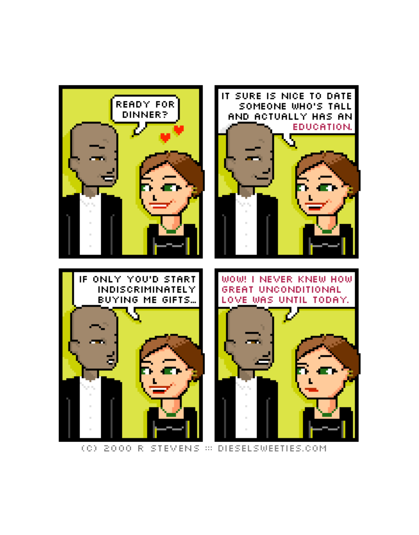 Diesel Sweeties (ebook volumes), page 64. Diesel Sweeties by R. Stevens, CC BY-NC. https://dieselsweeties.com/ebooks/