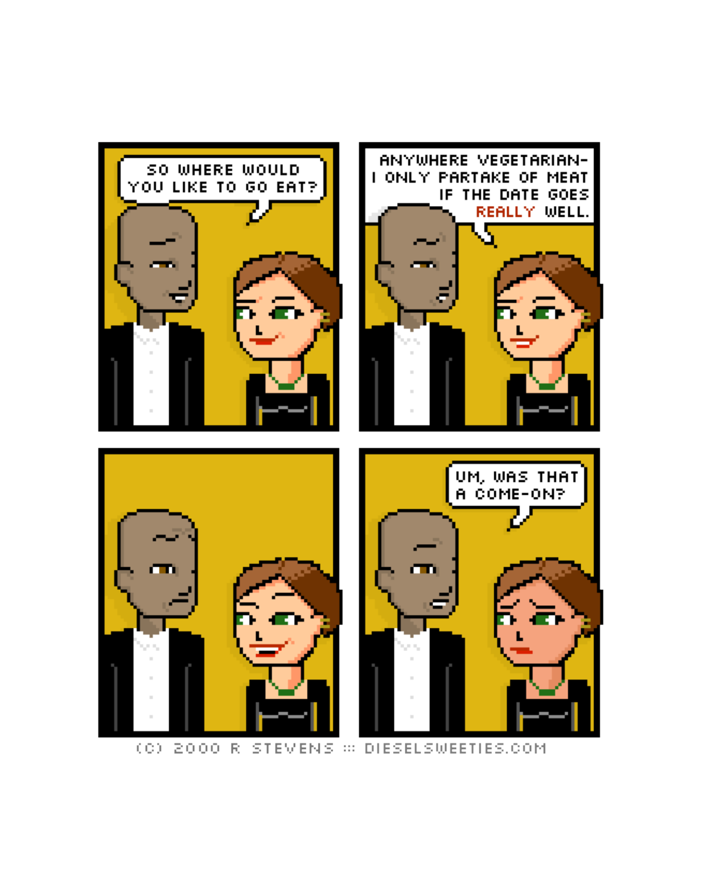 Diesel Sweeties (ebook volumes), page 65. Diesel Sweeties by R. Stevens, CC BY-NC. https://dieselsweeties.com/ebooks/