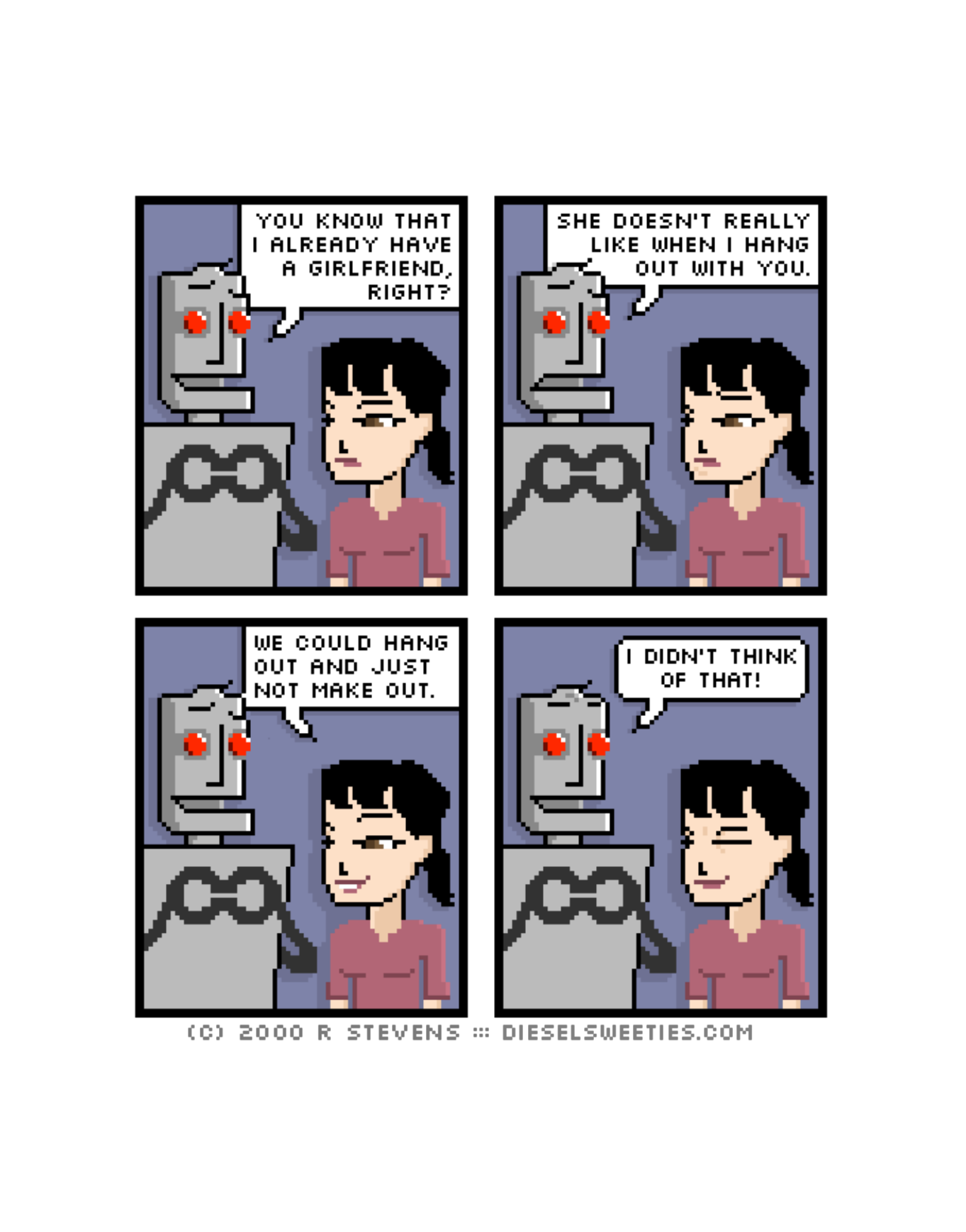 Diesel Sweeties (ebook volumes), page 70. Diesel Sweeties by R. Stevens, CC BY-NC. https://dieselsweeties.com/ebooks/