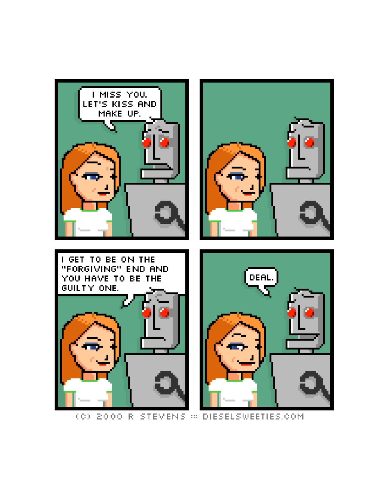Diesel Sweeties (ebook volumes), page 75. Diesel Sweeties by R. Stevens, CC BY-NC. https://dieselsweeties.com/ebooks/