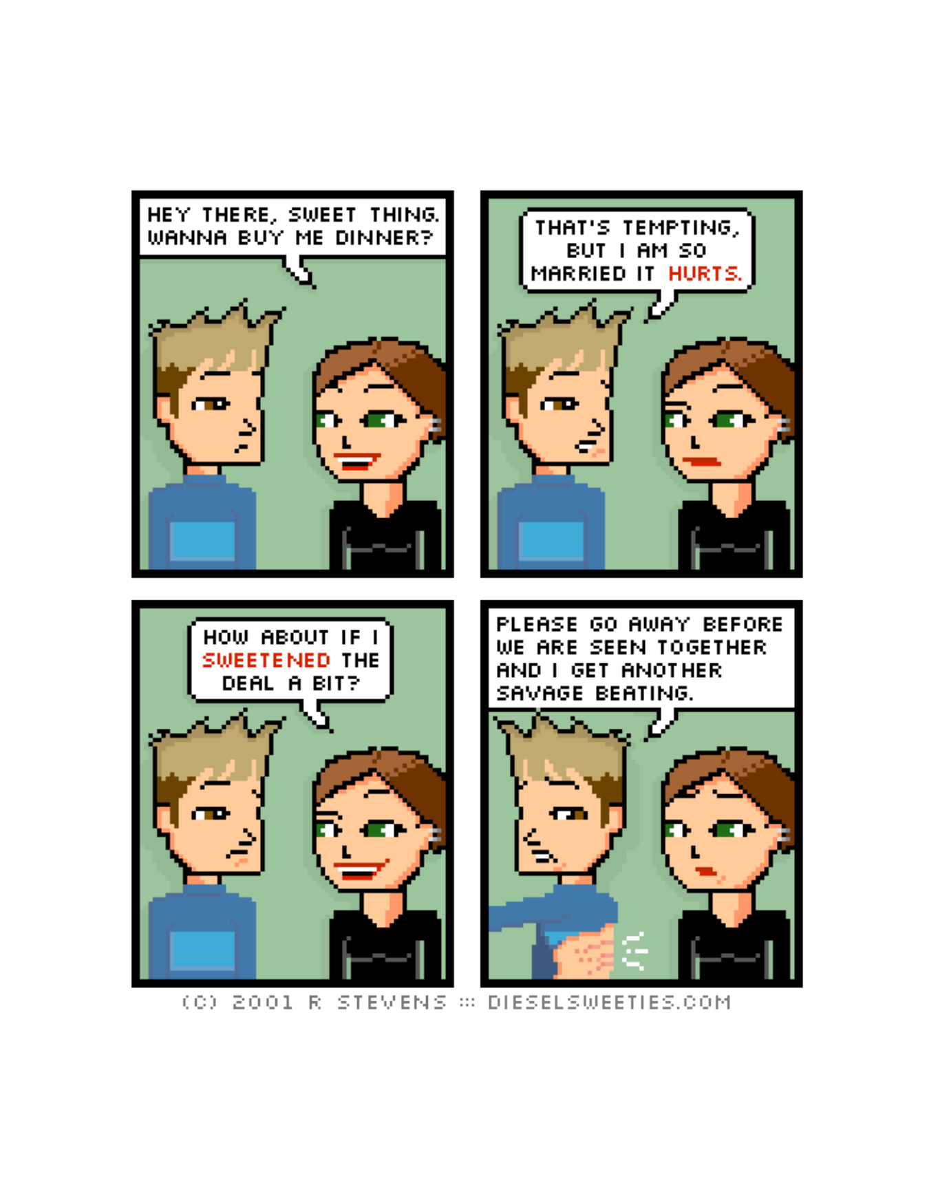 Diesel Sweeties (ebook volumes), page 86. Diesel Sweeties by R. Stevens, CC BY-NC. https://dieselsweeties.com/ebooks/