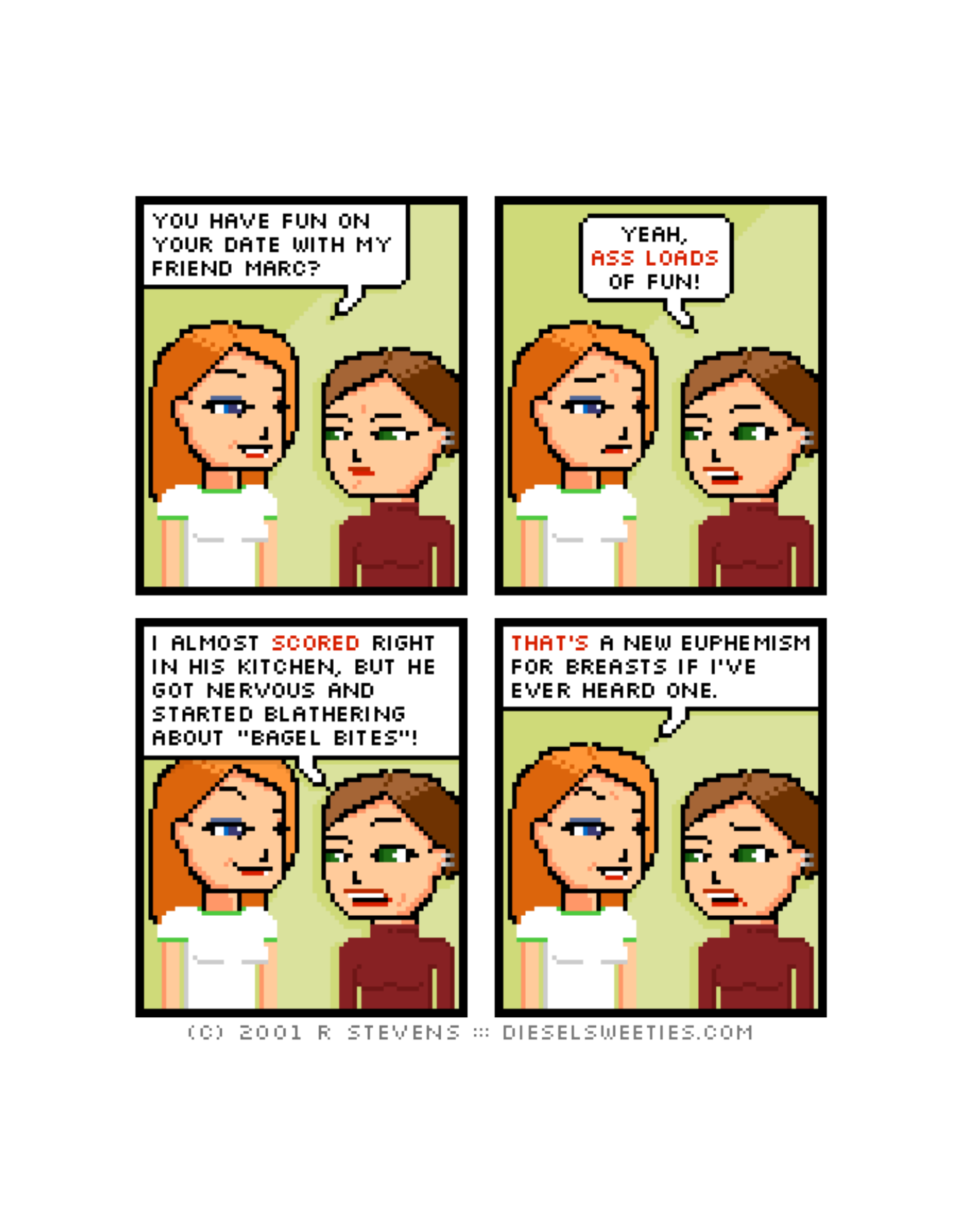Diesel Sweeties (ebook volumes), page 90. Diesel Sweeties by R. Stevens, CC BY-NC. https://dieselsweeties.com/ebooks/