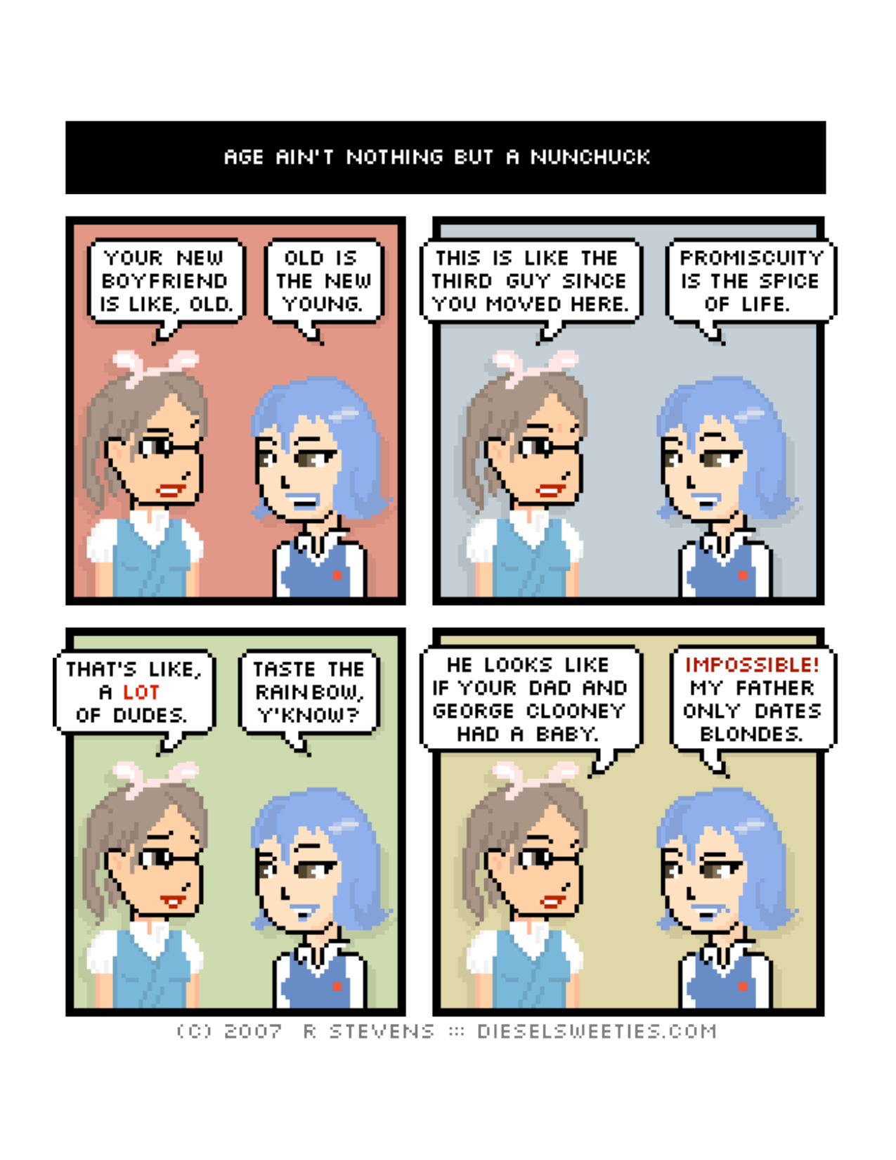 Diesel Sweeties (ebook volumes), page 101. Diesel Sweeties by R. Stevens, CC BY-NC. https://dieselsweeties.com/ebooks/