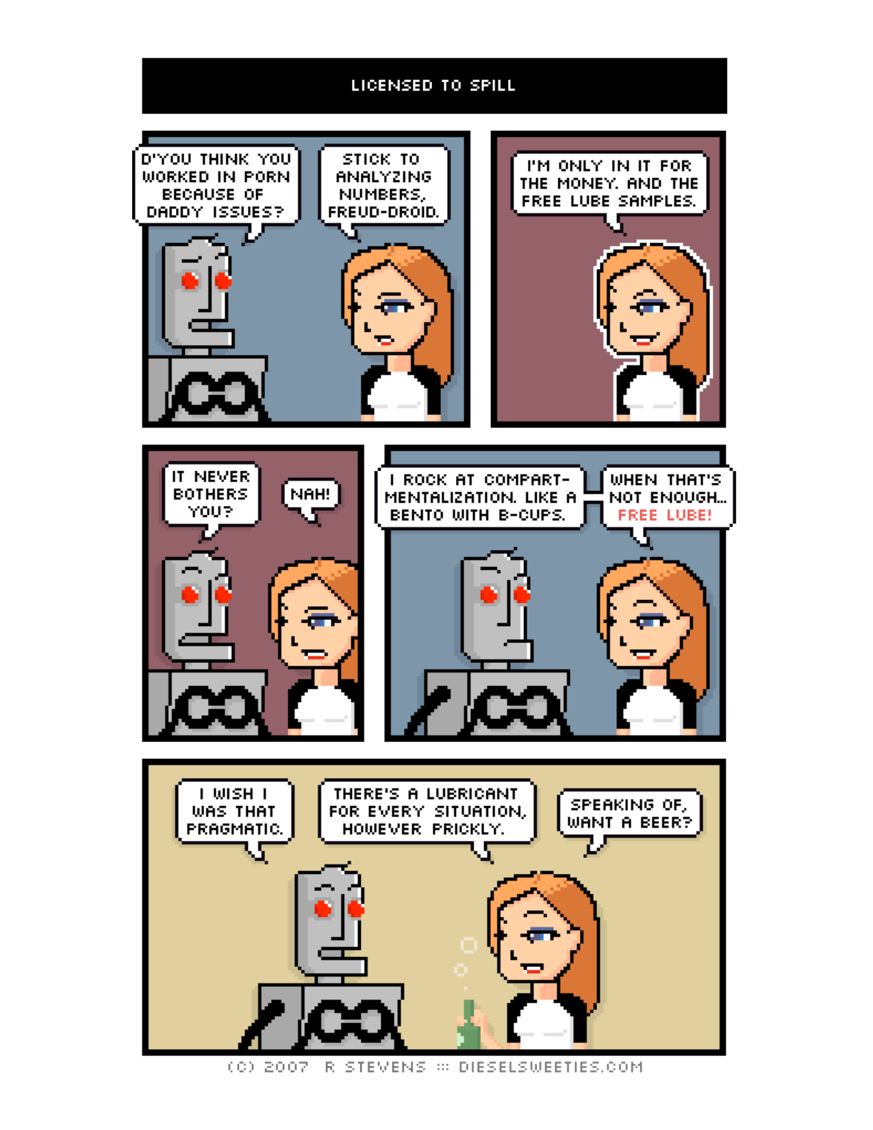 Diesel Sweeties (ebook volumes), page 106. Diesel Sweeties by R. Stevens, CC BY-NC. https://dieselsweeties.com/ebooks/