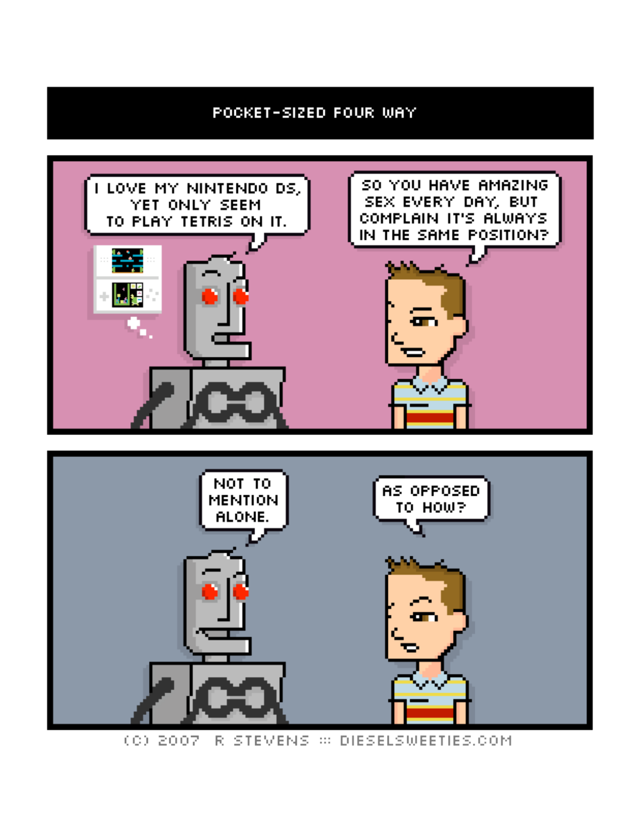 Diesel Sweeties (ebook volumes), page 110. Diesel Sweeties by R. Stevens, CC BY-NC. https://dieselsweeties.com/ebooks/