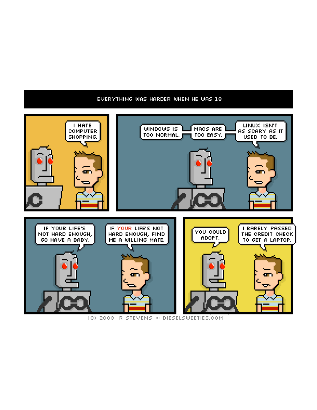 Diesel Sweeties (ebook volumes), page 120. Diesel Sweeties by R. Stevens, CC BY-NC. https://dieselsweeties.com/ebooks/