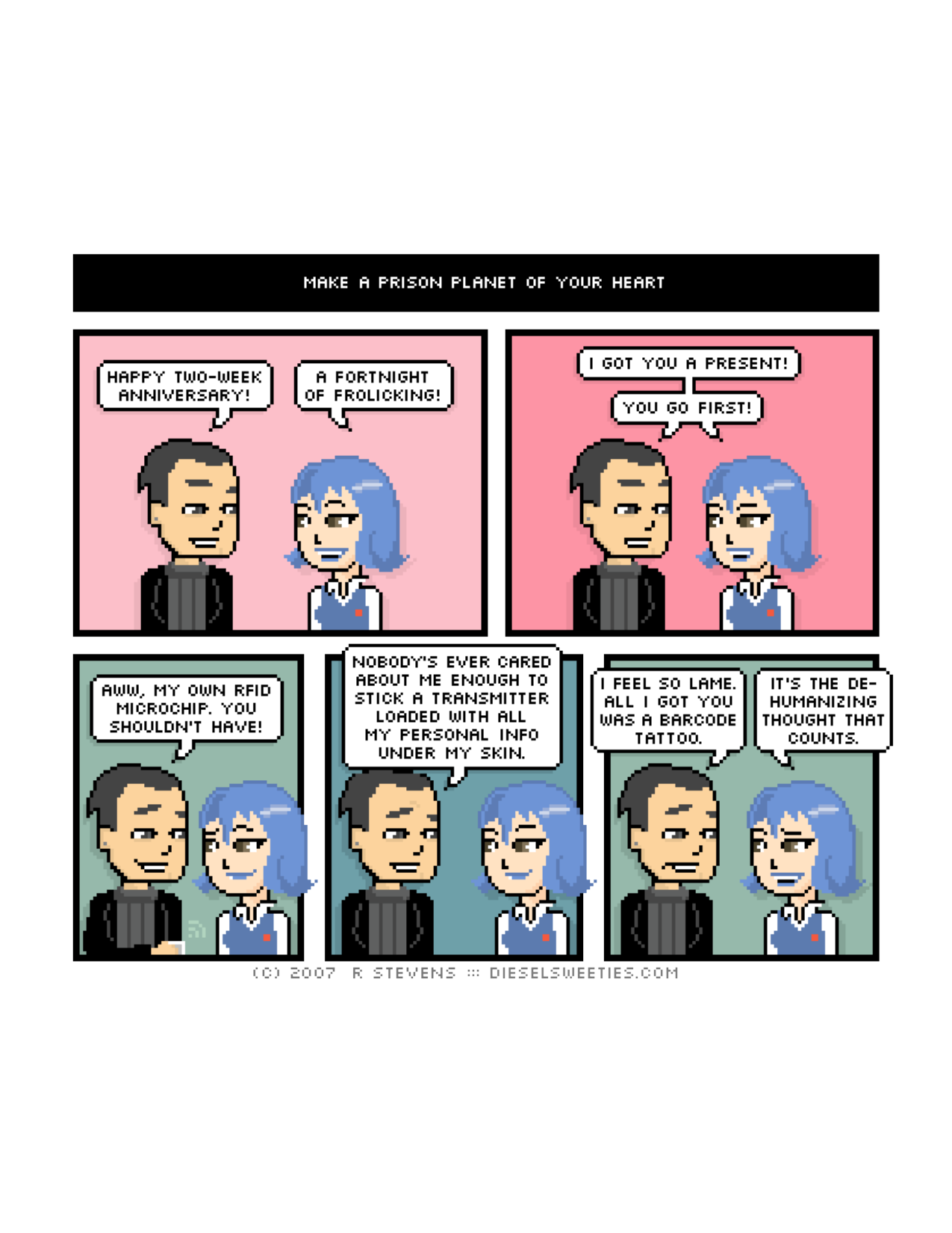 Diesel Sweeties (ebook volumes), page 15. Diesel Sweeties by R. Stevens, CC BY-NC. https://dieselsweeties.com/ebooks/