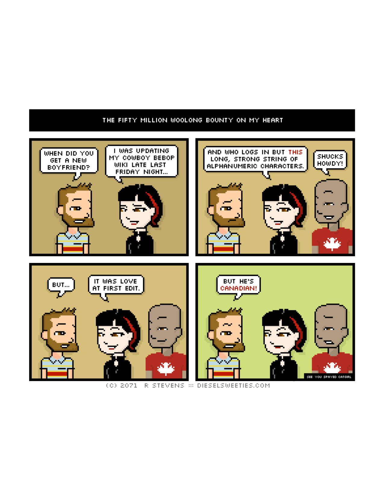 Diesel Sweeties (ebook volumes), page 147. Diesel Sweeties by R. Stevens, CC BY-NC. https://dieselsweeties.com/ebooks/