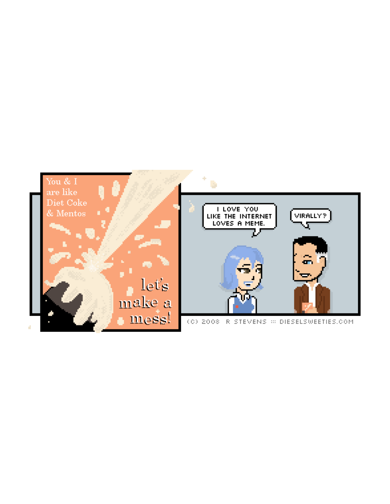 Diesel Sweeties (ebook volumes), page 150. Diesel Sweeties by R. Stevens, CC BY-NC. https://dieselsweeties.com/ebooks/