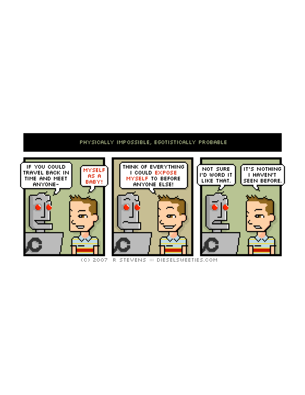 Diesel Sweeties (ebook volumes), page 17. Diesel Sweeties by R. Stevens, CC BY-NC. https://dieselsweeties.com/ebooks/