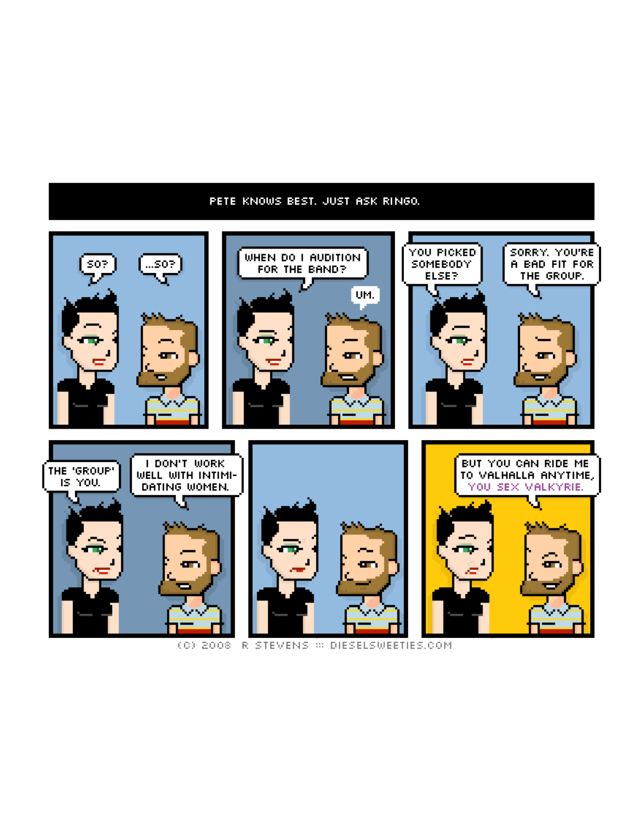 Diesel Sweeties (ebook volumes), page 180. Diesel Sweeties by R. Stevens, CC BY-NC. https://dieselsweeties.com/ebooks/