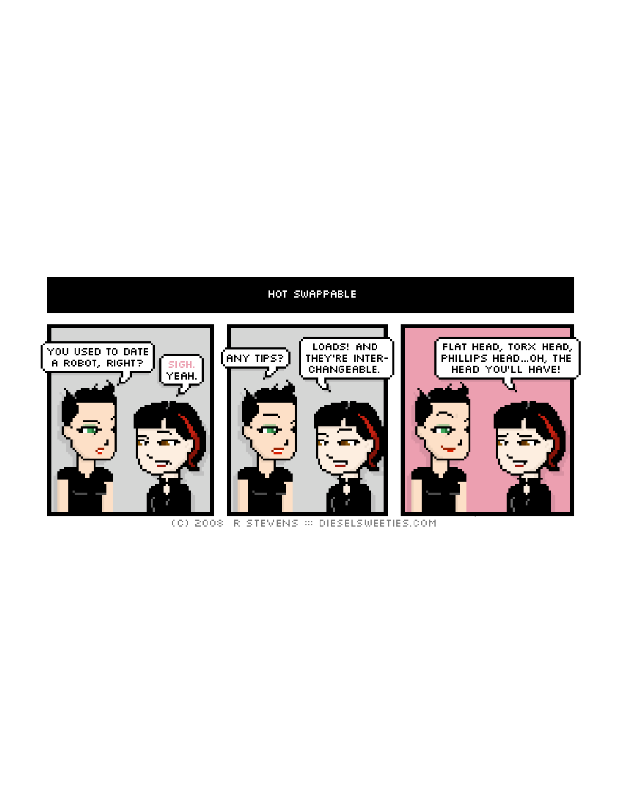 Diesel Sweeties (ebook volumes), page 190. Diesel Sweeties by R. Stevens, CC BY-NC. https://dieselsweeties.com/ebooks/