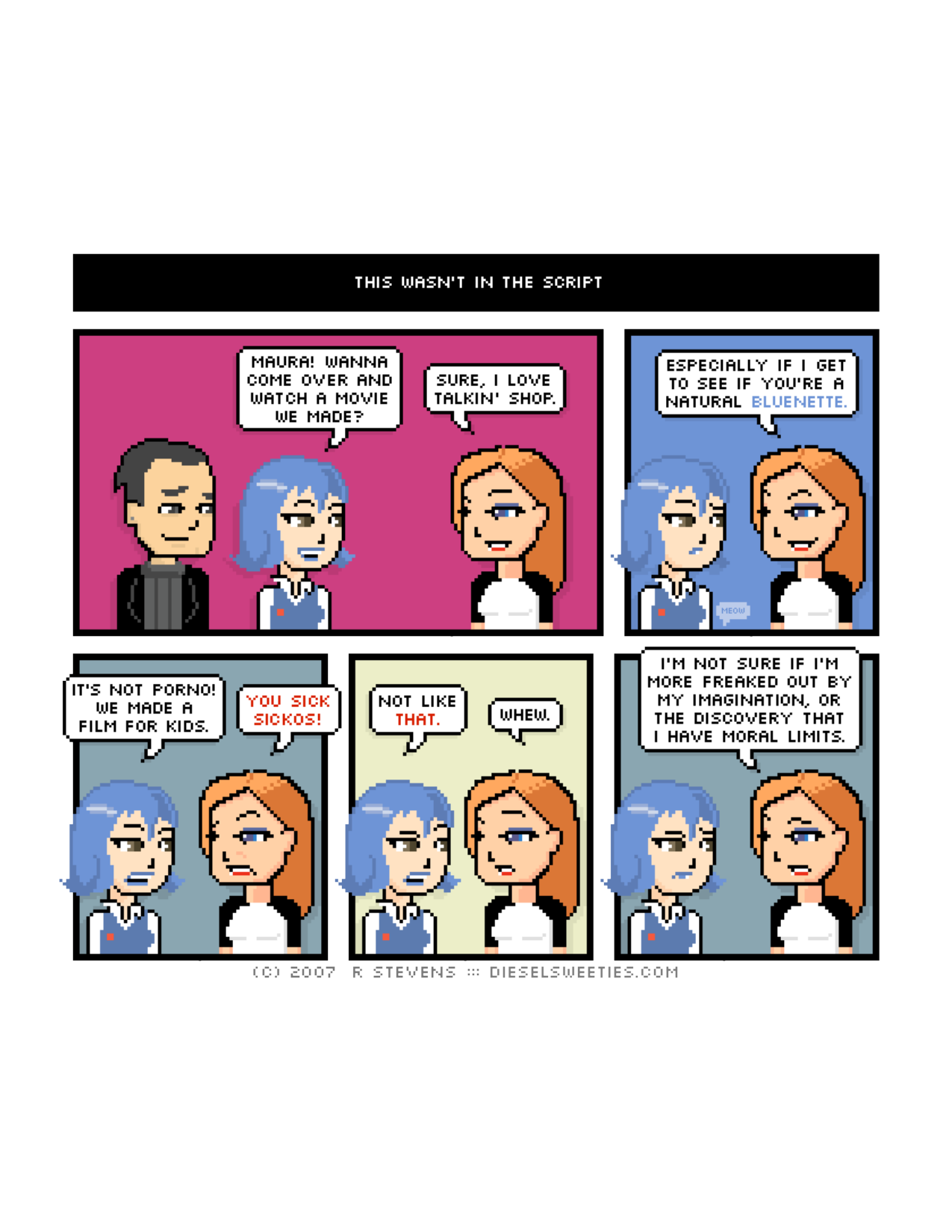 Diesel Sweeties (ebook volumes), page 21. Diesel Sweeties by R. Stevens, CC BY-NC. https://dieselsweeties.com/ebooks/