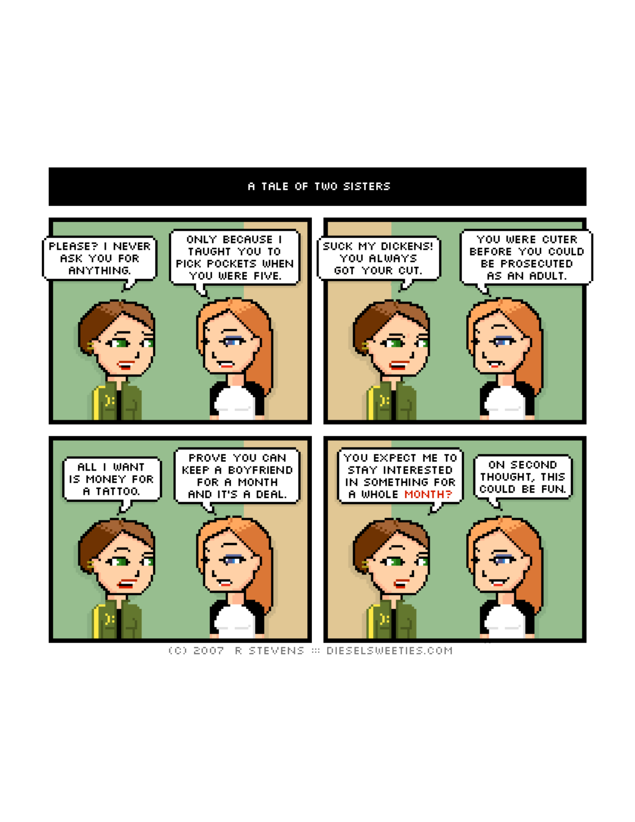 Diesel Sweeties (ebook volumes), page 23. Diesel Sweeties by R. Stevens, CC BY-NC. https://dieselsweeties.com/ebooks/