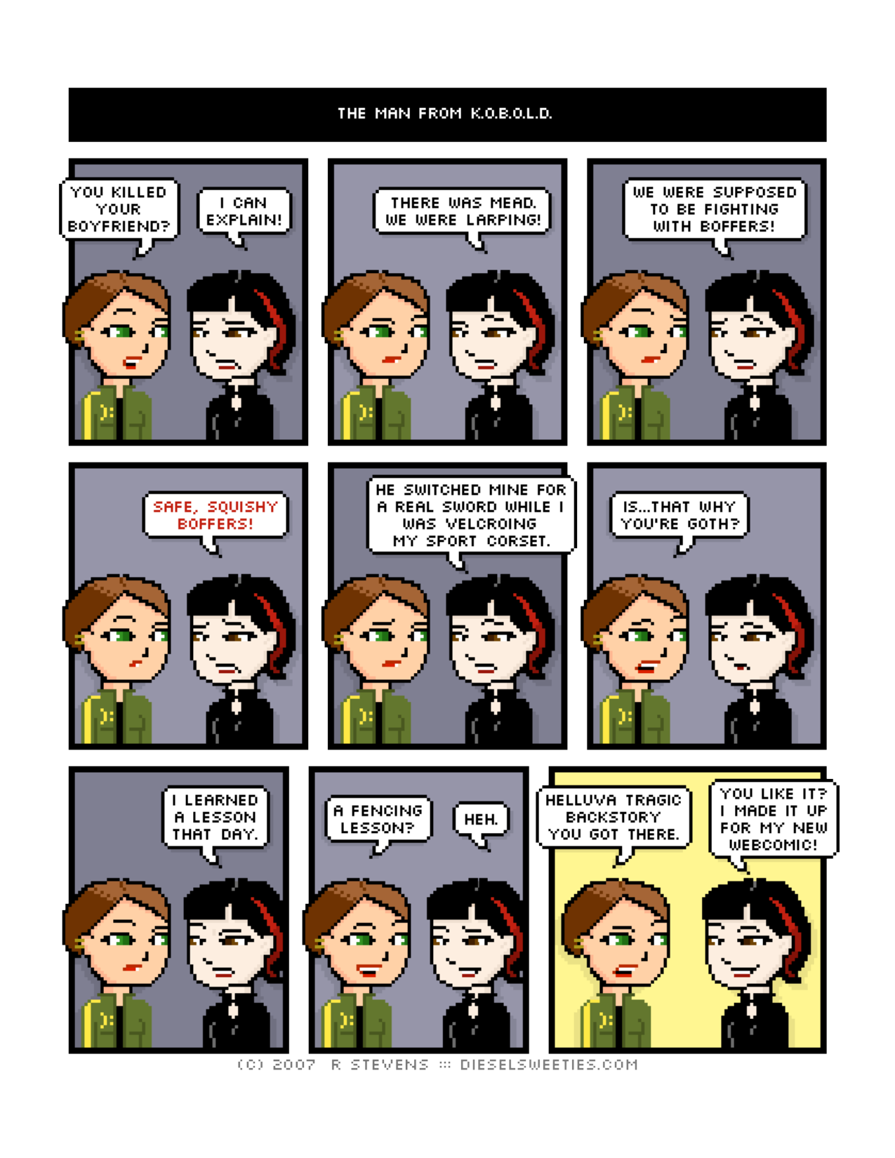 Diesel Sweeties (ebook volumes), page 28. Diesel Sweeties by R. Stevens, CC BY-NC. https://dieselsweeties.com/ebooks/