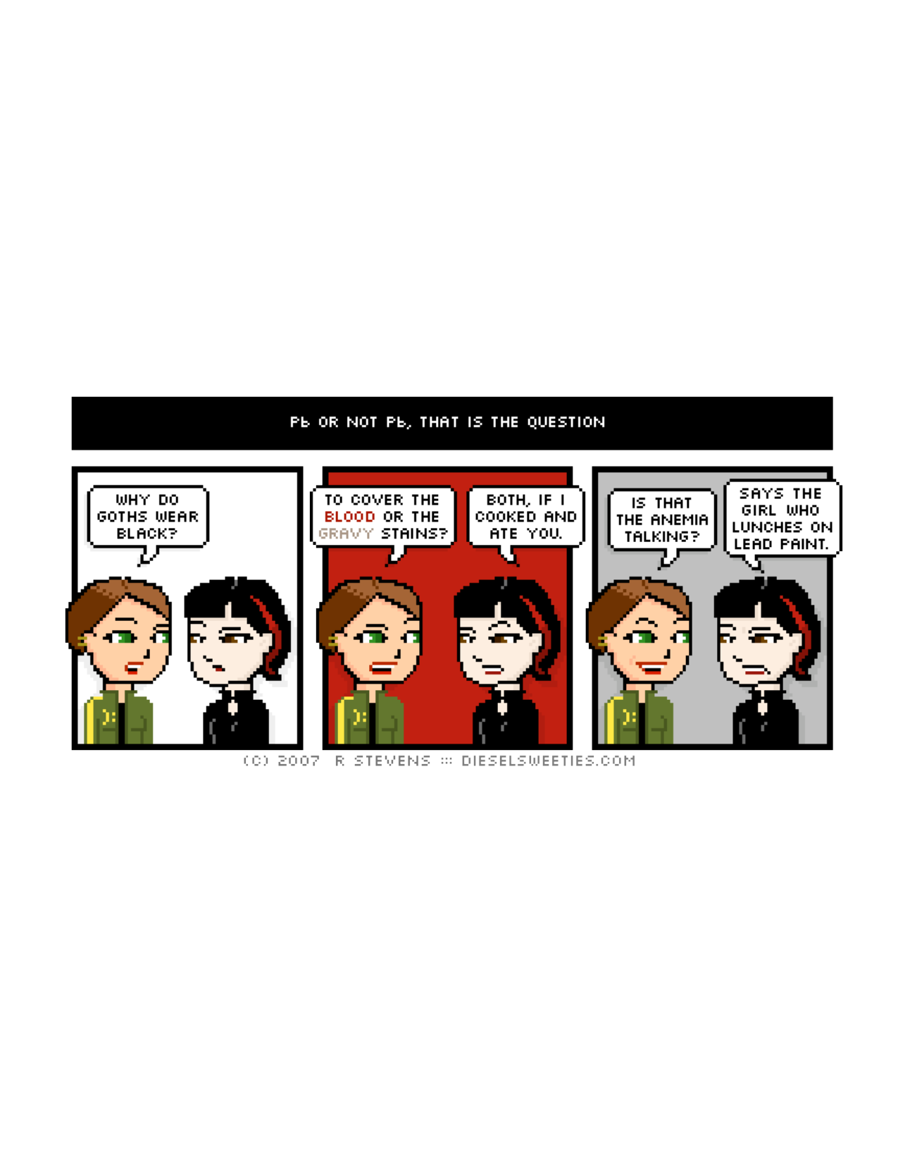 Diesel Sweeties (ebook volumes), page 29. Diesel Sweeties by R. Stevens, CC BY-NC. https://dieselsweeties.com/ebooks/