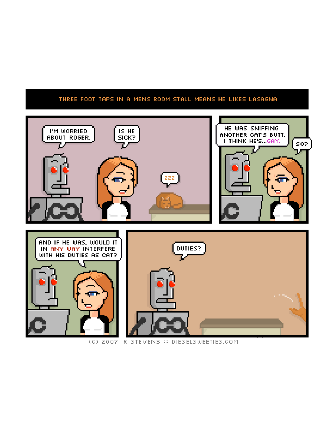 Diesel Sweeties (ebook volumes), page 38. Diesel Sweeties by R. Stevens, CC BY-NC. https://dieselsweeties.com/ebooks/