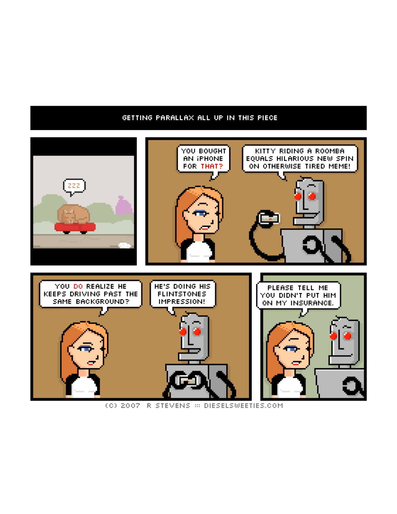 Diesel Sweeties (ebook volumes), page 40. Diesel Sweeties by R. Stevens, CC BY-NC. https://dieselsweeties.com/ebooks/