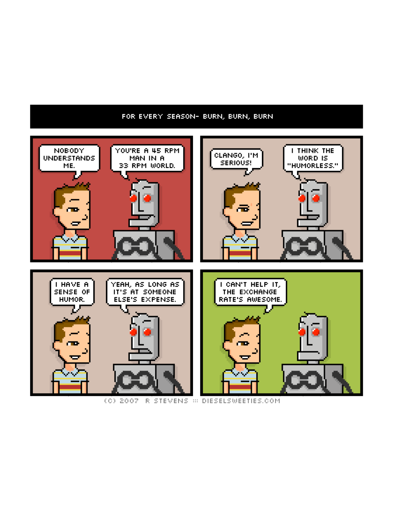 Diesel Sweeties (ebook volumes), page 5. Diesel Sweeties by R. Stevens, CC BY-NC. https://dieselsweeties.com/ebooks/