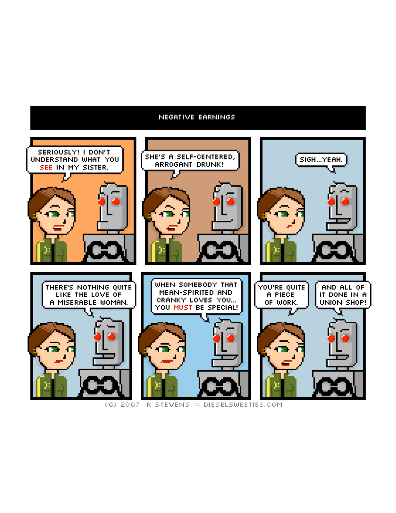 Diesel Sweeties (ebook volumes), page 50. Diesel Sweeties by R. Stevens, CC BY-NC. https://dieselsweeties.com/ebooks/